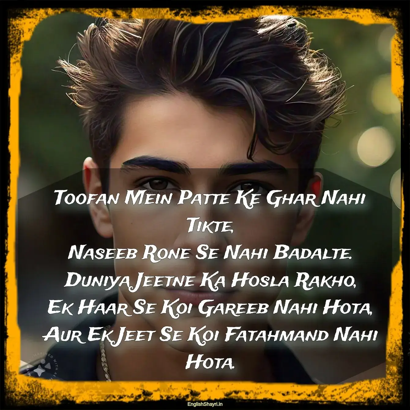 attitude shayari in roman english