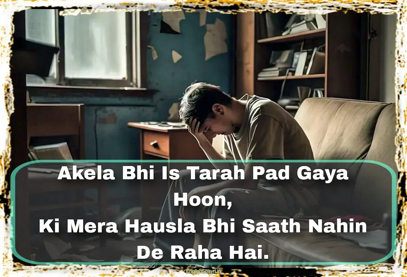 akelepan zindagi ki dard bhari shayari