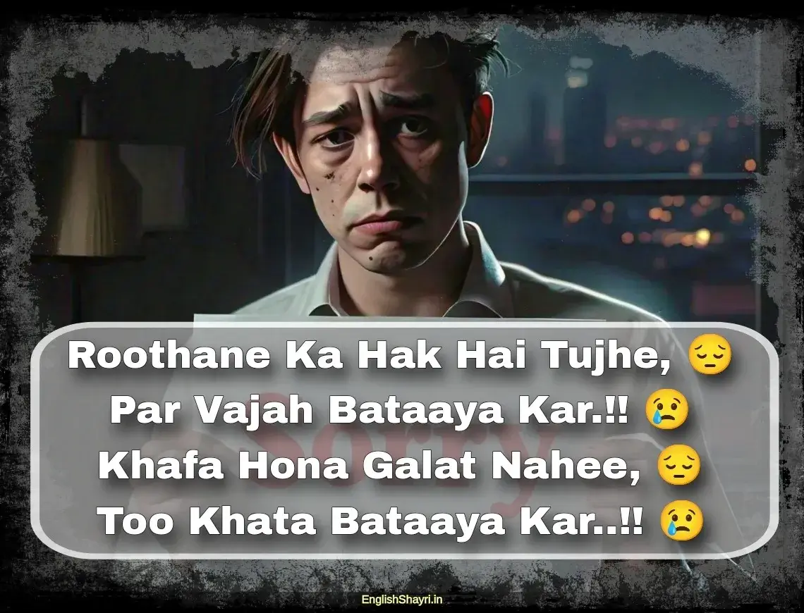 hurt sorry shayari