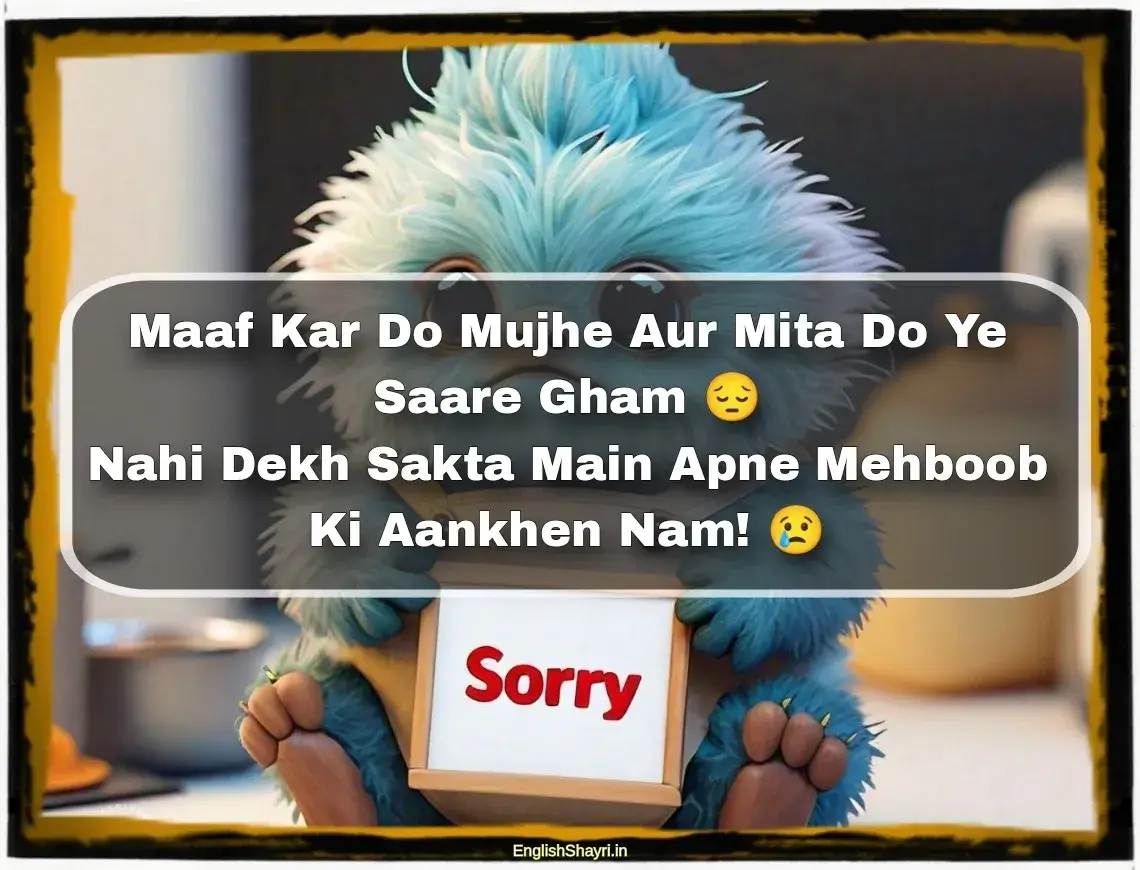 sorry sad shayari