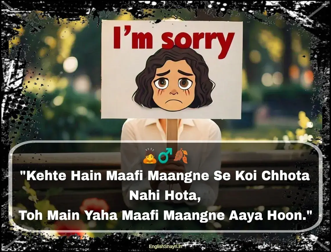 sorry sad shayari