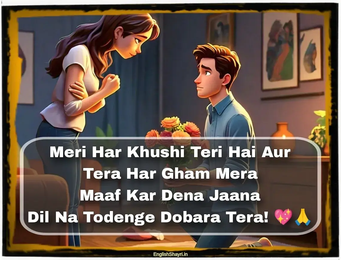 sorry shayari for gf