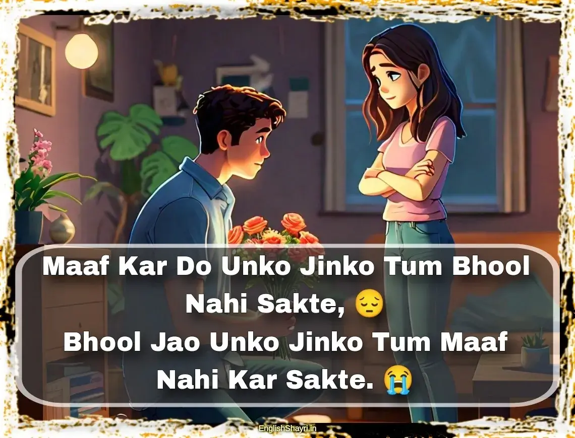 sorry shayari for gf 2 lines