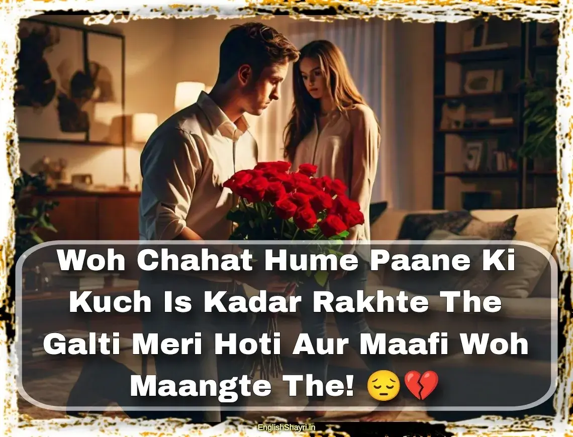 sorry shayari for gf 2 lines