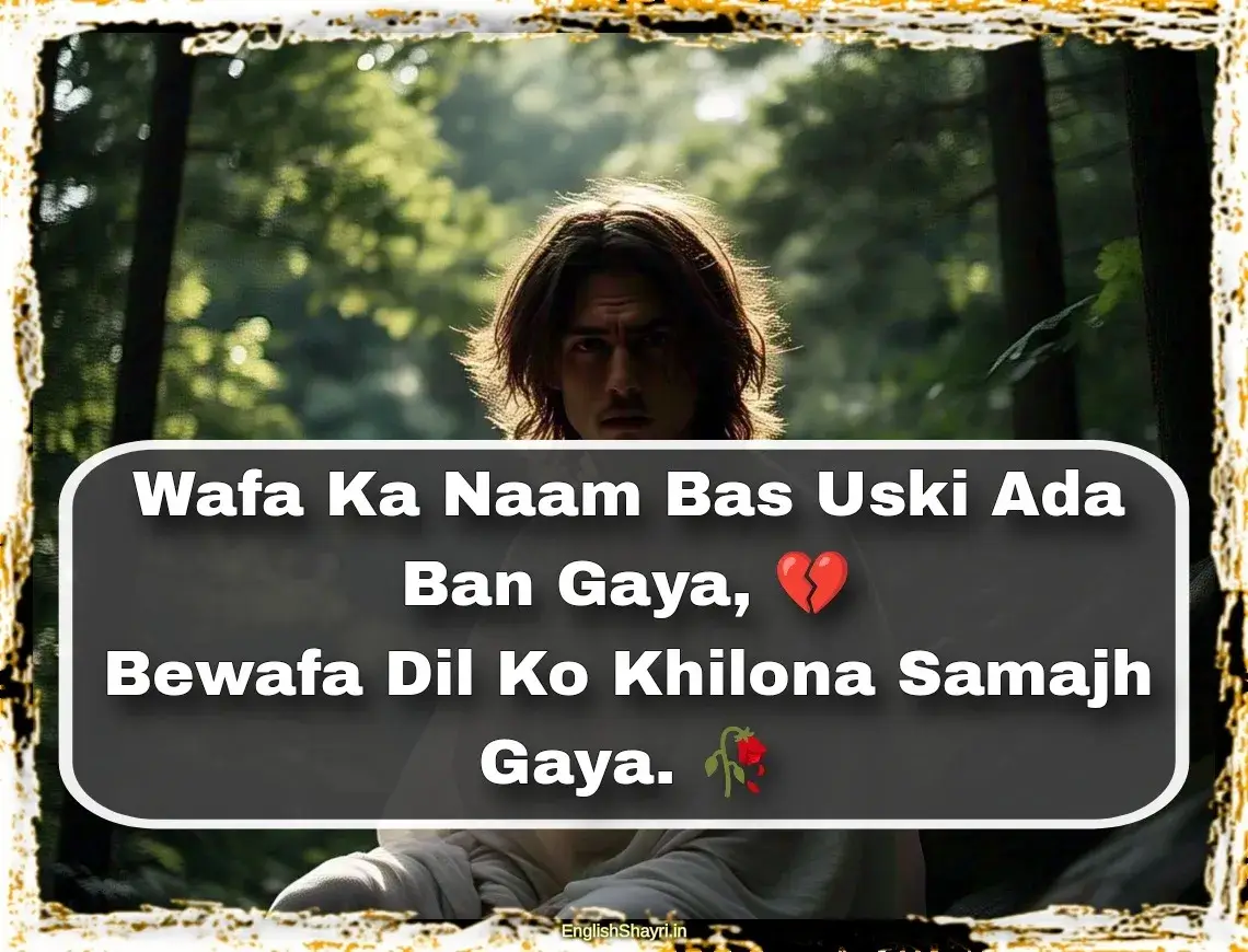 bewafa shayari 2 line pic