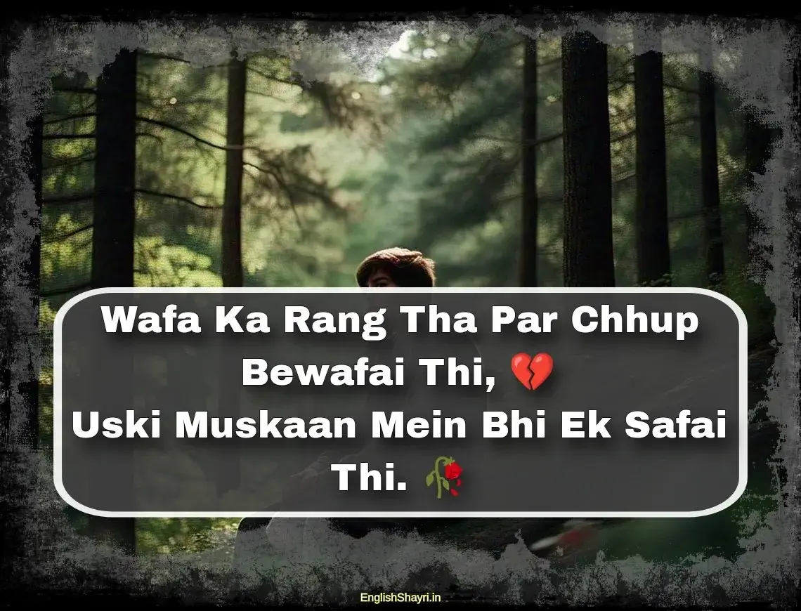 bewafa shayari 2 line pic