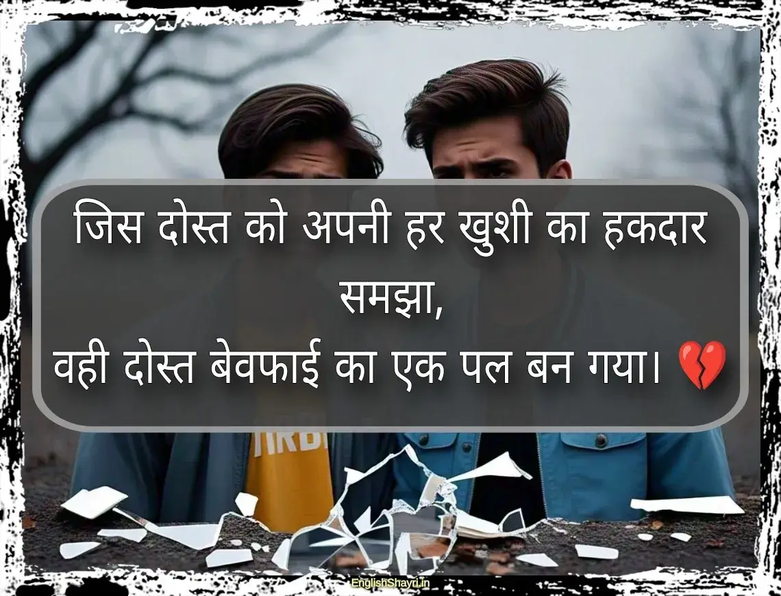 dost bewafa shayari