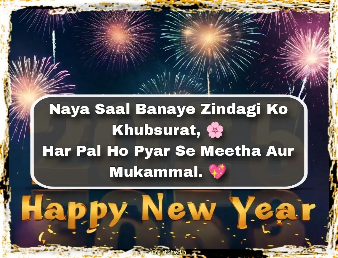 happy new year 2 line shayari