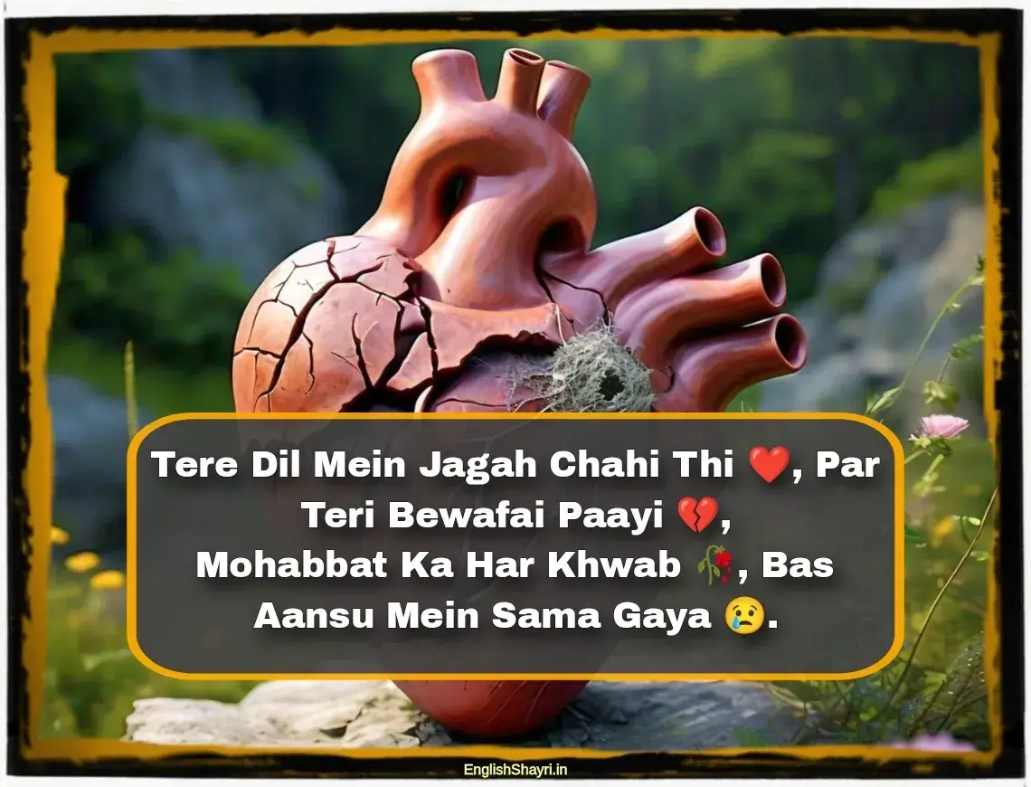 bewafa dard bhari shayari