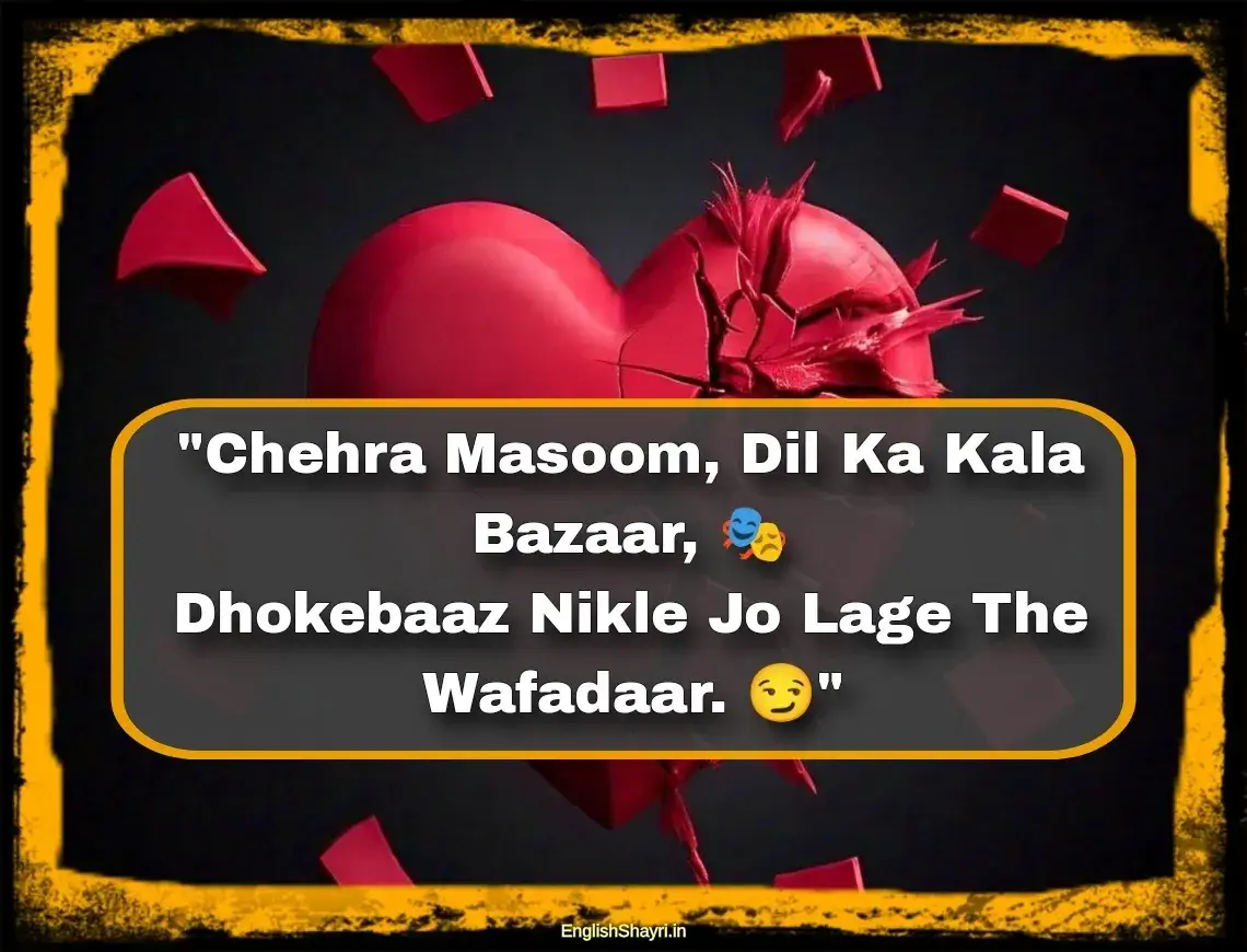 dhokebaaz shayari english 2 line