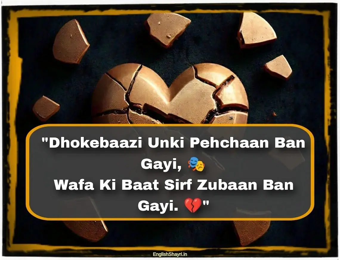 dhokebaaz shayari english 2 line