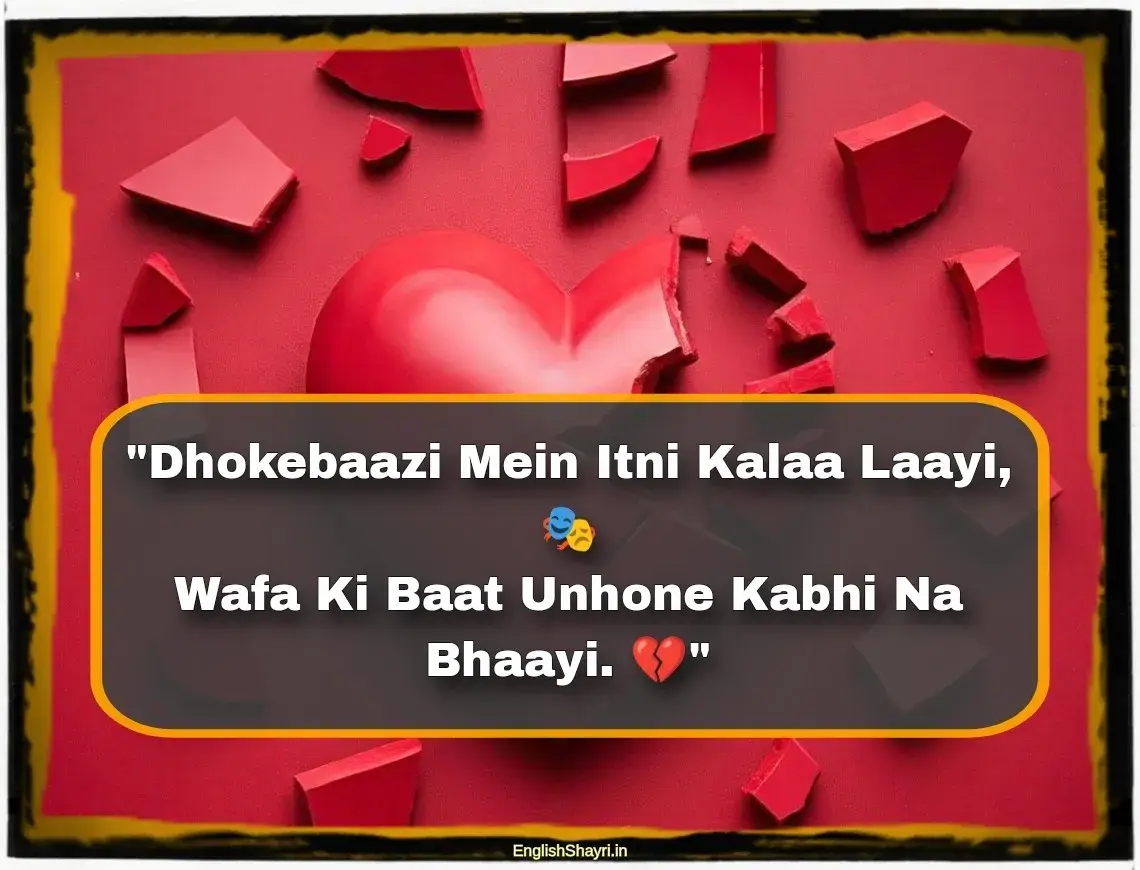 dhokebaaz shayari in english