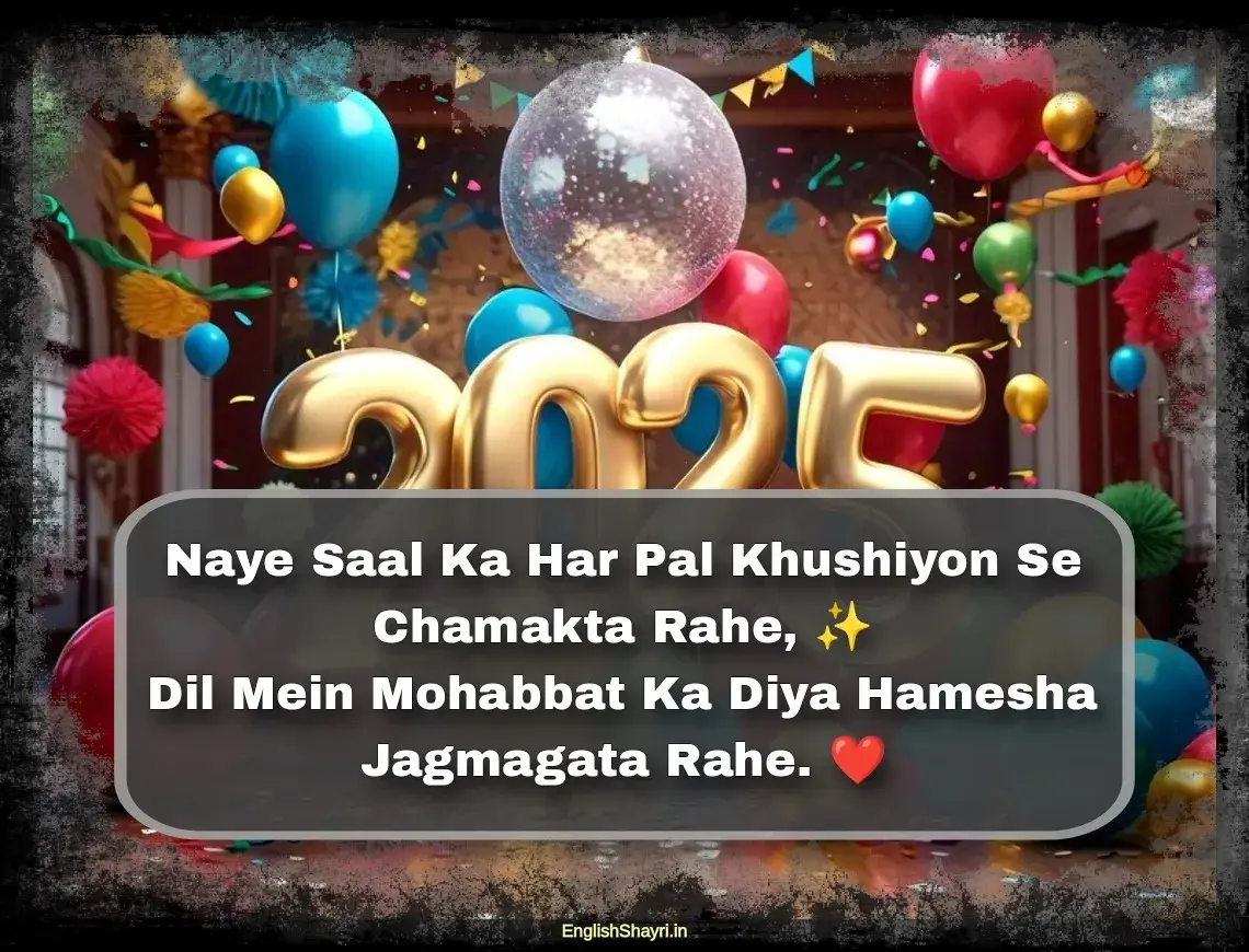 happy new year english shayari image