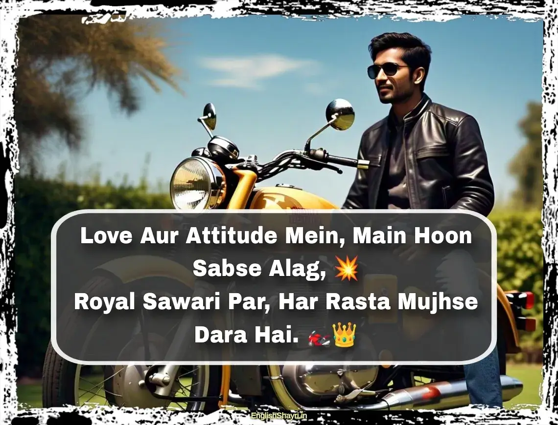 love attitude royal enfield image quotes