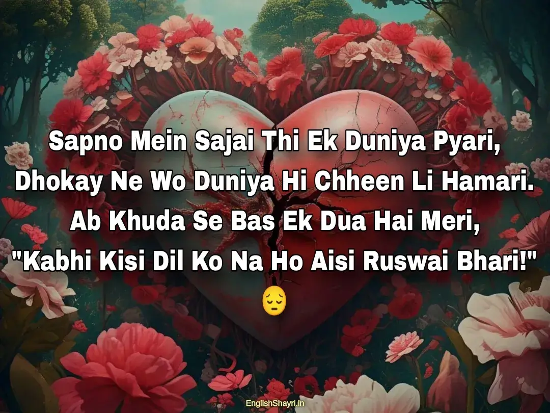 love dhoka shayari english