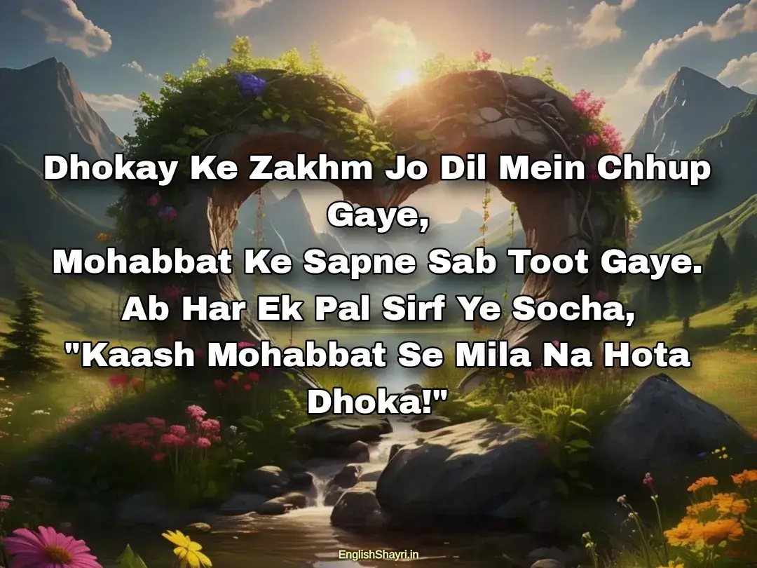 love dhoka shayari english