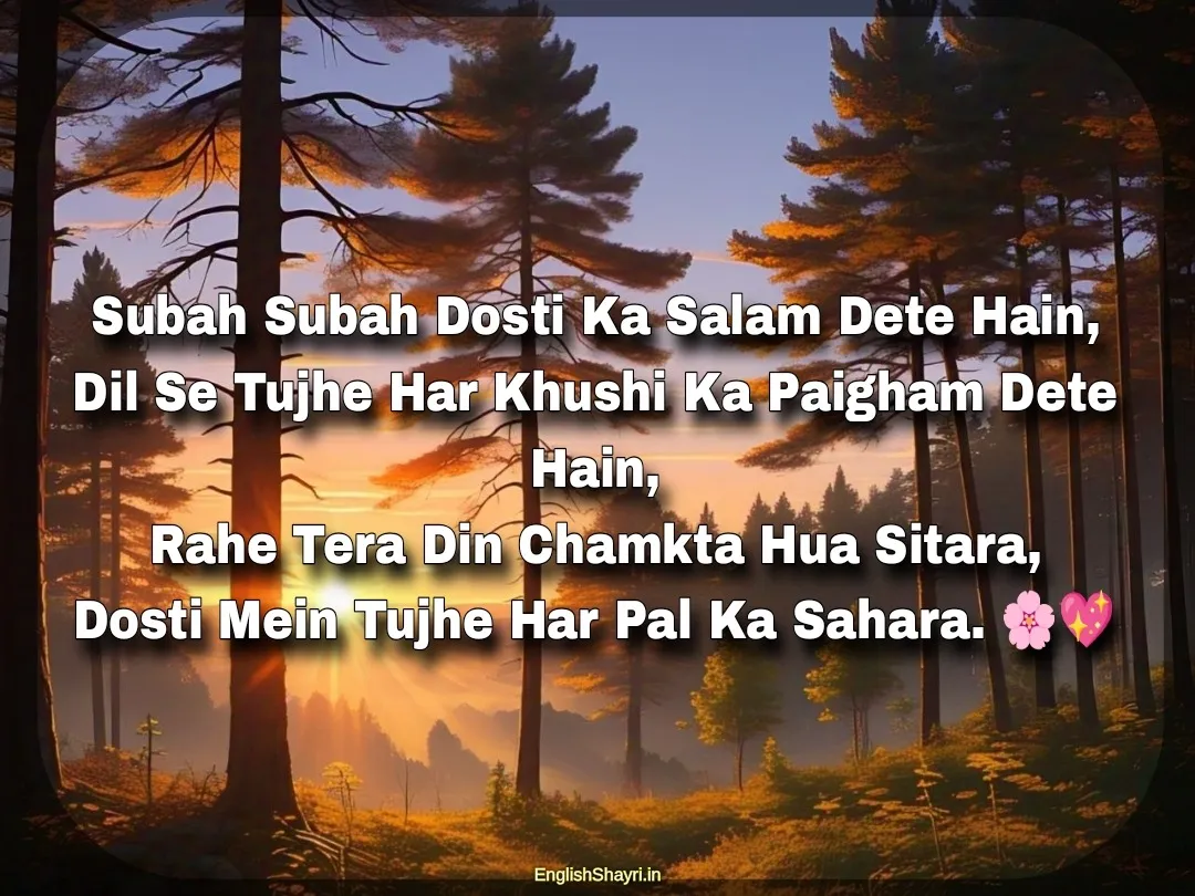 dosti wala good morning shayari