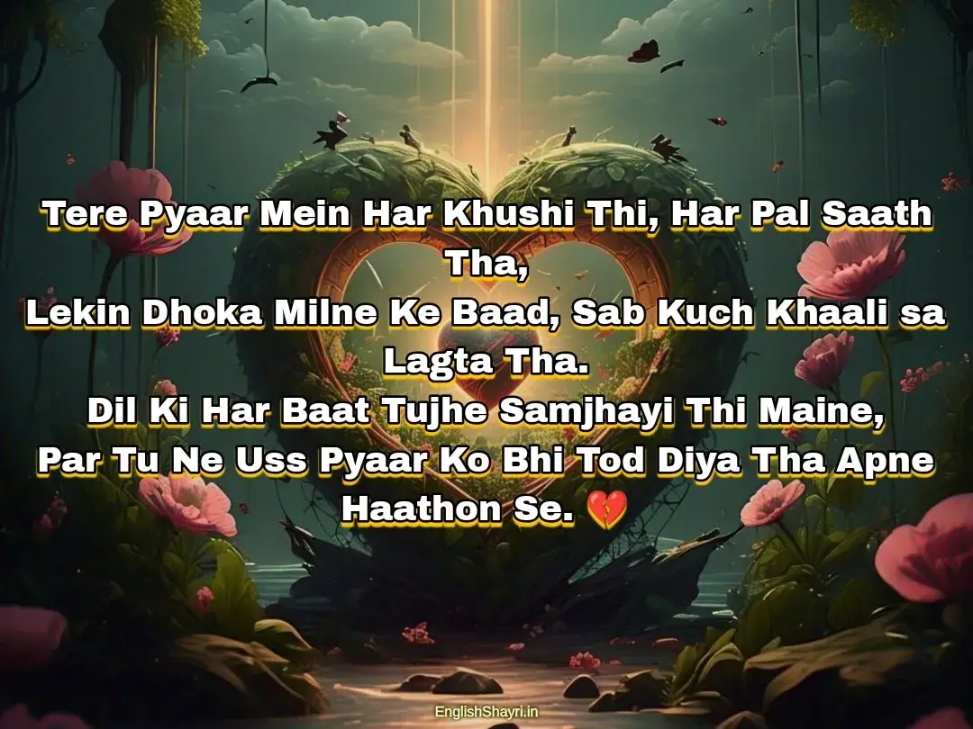 love dhoka shayari for girlfriend