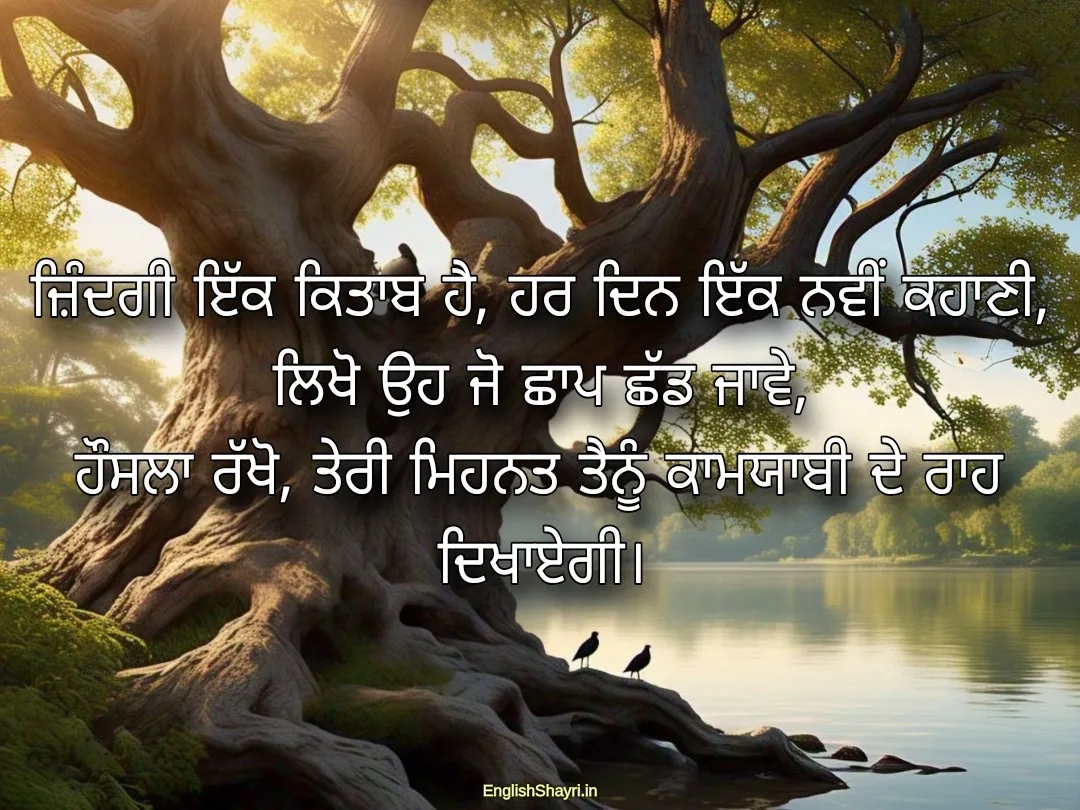 Motivational shayari in punjabi text