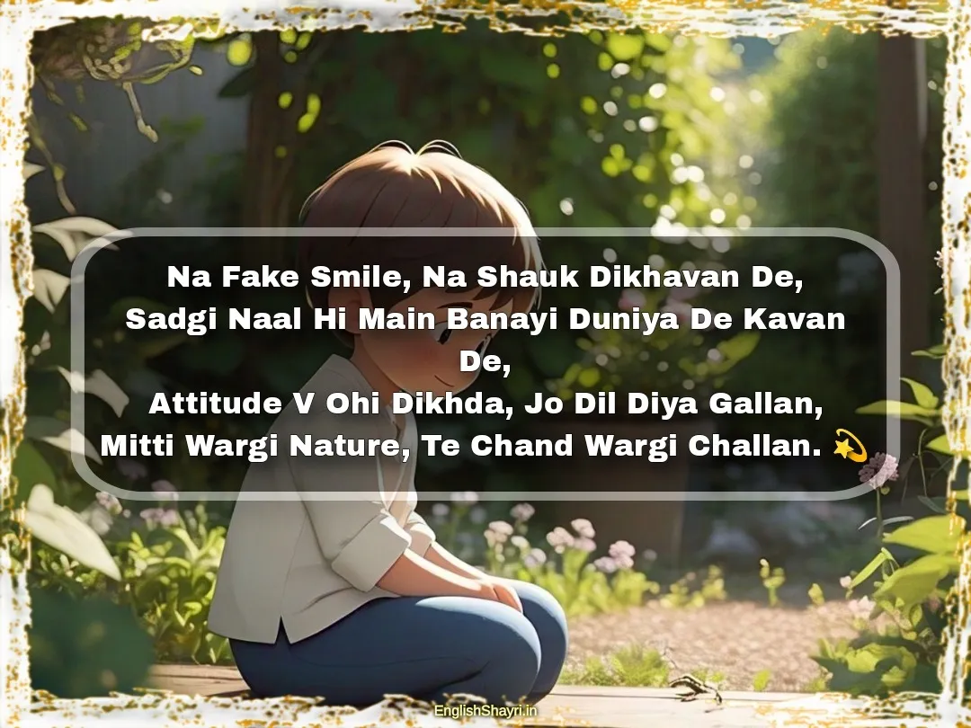 sadgi wala attitude shayari